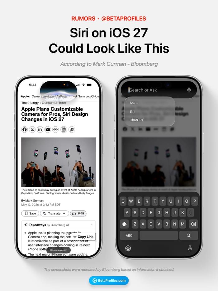 siri on ios 27 could look like this
