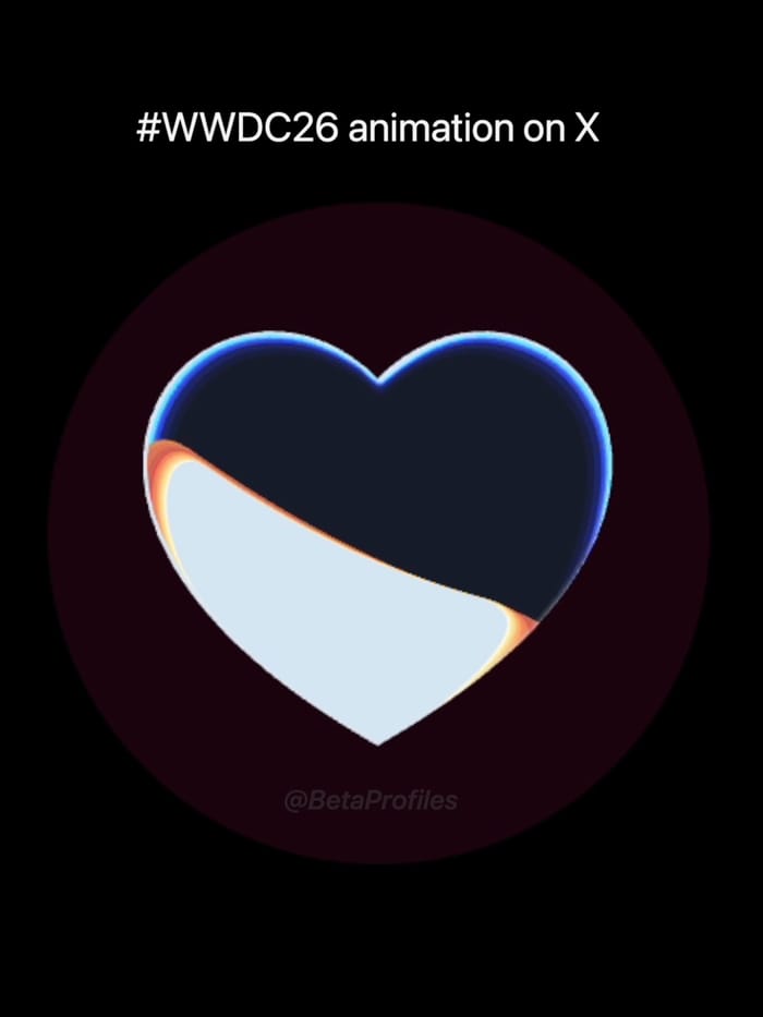 WWDC26 animation on X