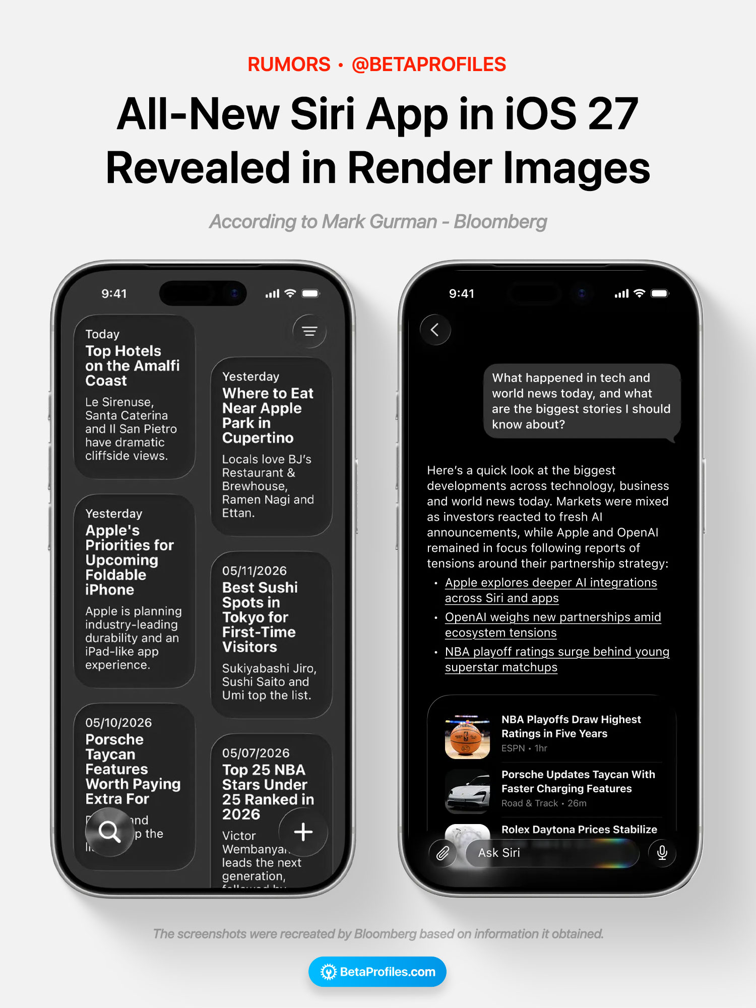 All-New Siri App in iOS 27 Revealed in Render Images - Beta Profiles